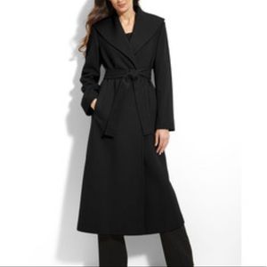 fleurette maxi wrap wool coat
